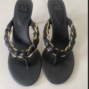 White House Black Market Black Sandals